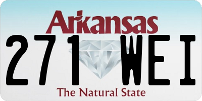 AR license plate 271WEI
