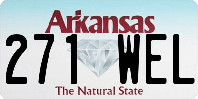 AR license plate 271WEL