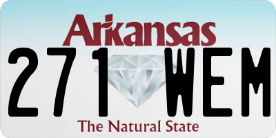 AR license plate 271WEM