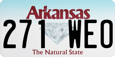 AR license plate 271WEO