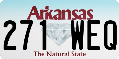 AR license plate 271WEQ