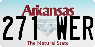 AR license plate 271WER