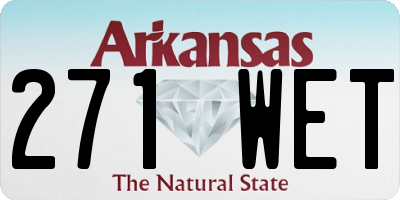 AR license plate 271WET