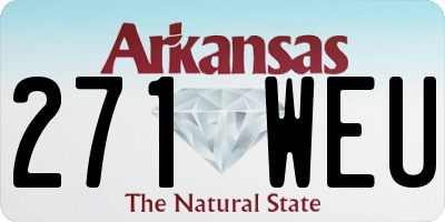 AR license plate 271WEU
