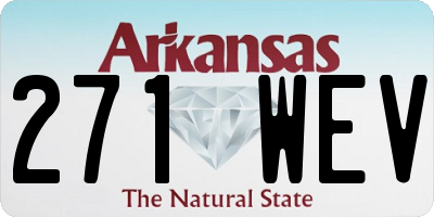 AR license plate 271WEV