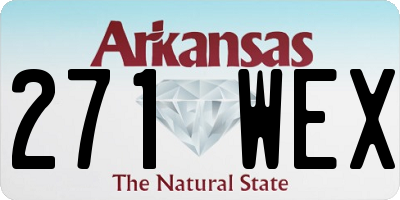 AR license plate 271WEX