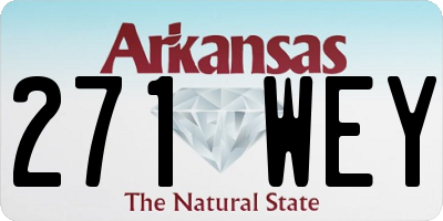 AR license plate 271WEY