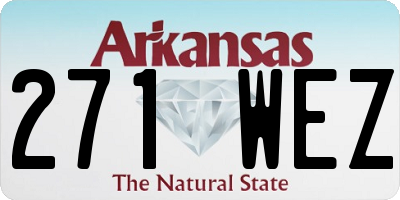 AR license plate 271WEZ