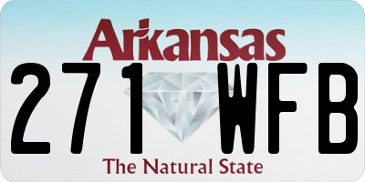 AR license plate 271WFB