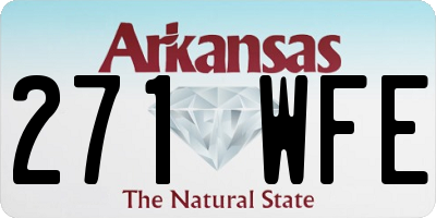 AR license plate 271WFE