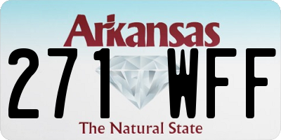 AR license plate 271WFF