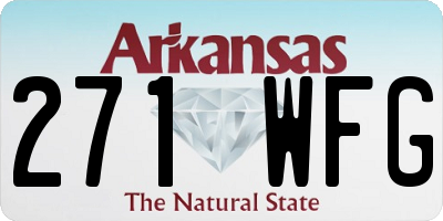 AR license plate 271WFG