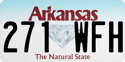 AR license plate 271WFH
