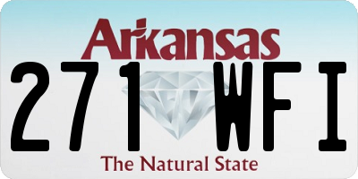 AR license plate 271WFI