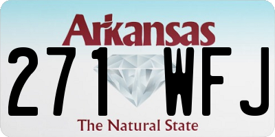 AR license plate 271WFJ