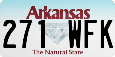 AR license plate 271WFK