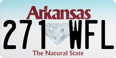 AR license plate 271WFL