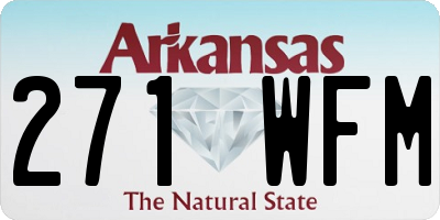 AR license plate 271WFM
