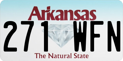 AR license plate 271WFN