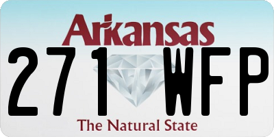 AR license plate 271WFP