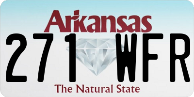 AR license plate 271WFR