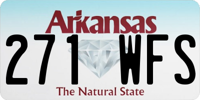 AR license plate 271WFS