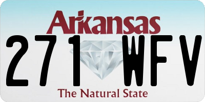 AR license plate 271WFV