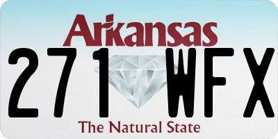 AR license plate 271WFX