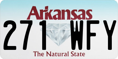 AR license plate 271WFY