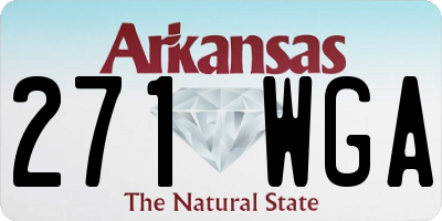AR license plate 271WGA