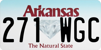 AR license plate 271WGC