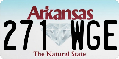 AR license plate 271WGE
