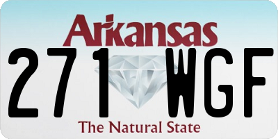 AR license plate 271WGF