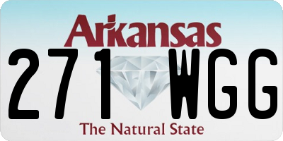 AR license plate 271WGG