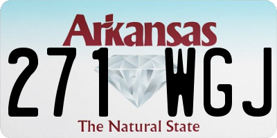 AR license plate 271WGJ