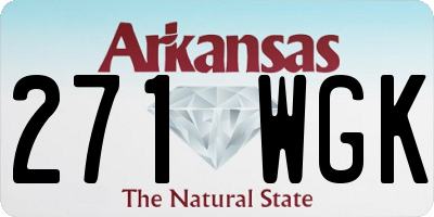 AR license plate 271WGK
