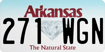 AR license plate 271WGN