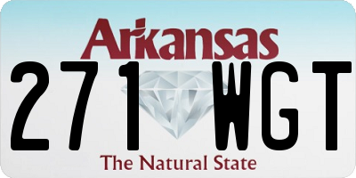 AR license plate 271WGT