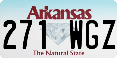 AR license plate 271WGZ