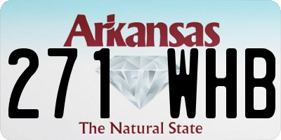 AR license plate 271WHB