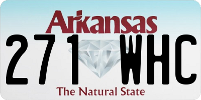 AR license plate 271WHC
