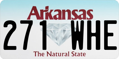 AR license plate 271WHE