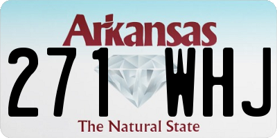 AR license plate 271WHJ