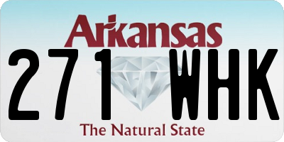 AR license plate 271WHK