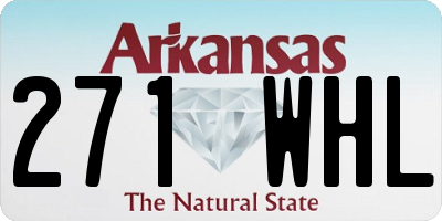AR license plate 271WHL