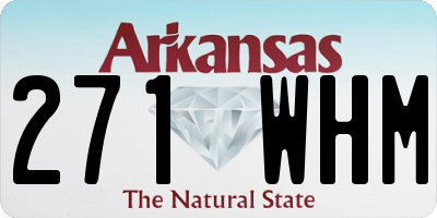 AR license plate 271WHM