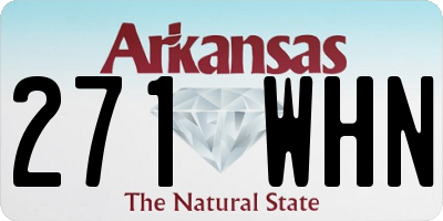 AR license plate 271WHN