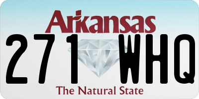 AR license plate 271WHQ