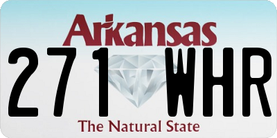 AR license plate 271WHR