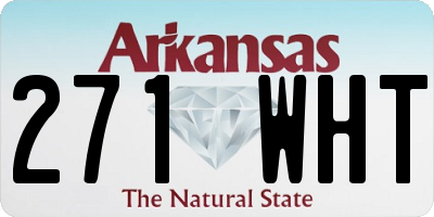 AR license plate 271WHT